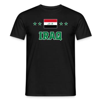 Irak - Männer T-Shirt - Schwarz - Vorne - AI Model Male 178 light (178cm)