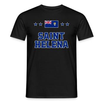 Sainte-Hélène - T-shirt homme - noir - Devant - AI Model Male 178 light (178cm)