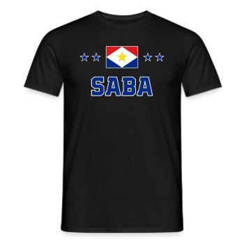 Saba - Men's T-Shirt - black - Front - AI Model Male 178 light (178cm)