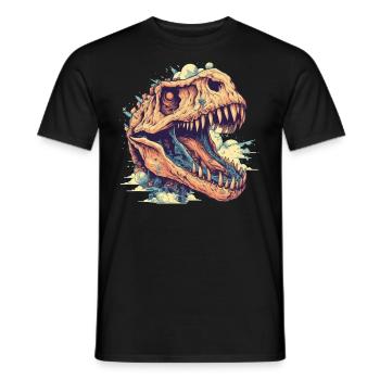 Dinosaurier Dino Fossil Carnivor Herbivor T-Rex - Männer T-Shirt - Schwarz - Vorne - AI Model Male 178 light (178cm)