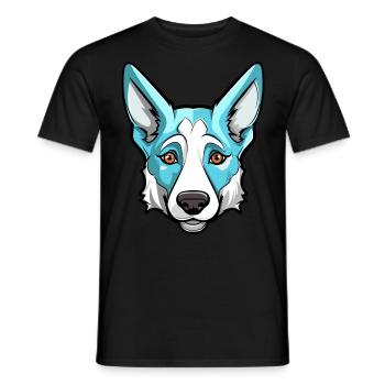 Conception de chien mignon pour les propriétaires de chiens - T-shirt homme - noir - Devant - AI Model Male 178 light (178cm)