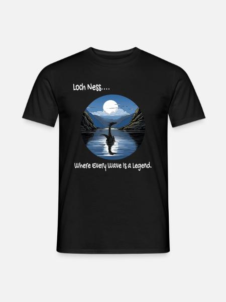 Loch ness - T-shirt homme - noir