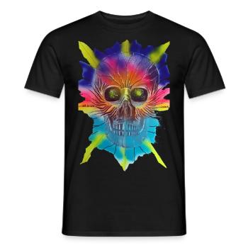 Skull by Jean Thierry de St Louis - T-shirt homme - noir - Devant - AI Model Male 178 light (178cm)