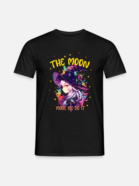 Halloween-Stil mit Anime Witch Collection - Männer T-Shirt - Schwarz