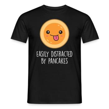 Funny Pancakes Brunch Breakfast Pancake Maker - Men's T-Shirt - black - Front - AI Model Male 178 light (178cm)