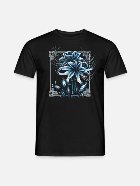 Japanische Spinnenlilie Kanji - Männer T-Shirt - Schwarz