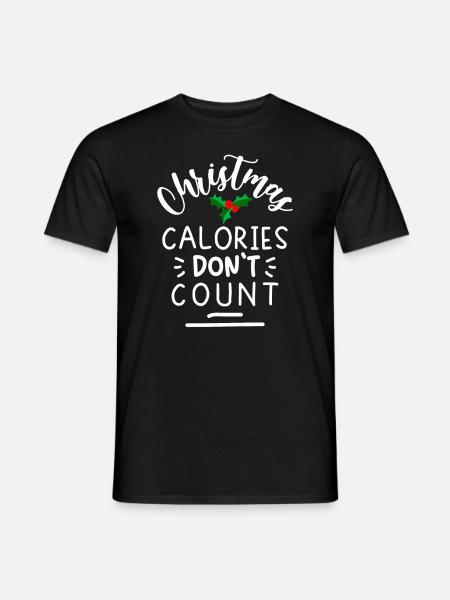 Weihnachtsmann Lebkuchen Rentier Winter - Männer T-Shirt - Schwarz
