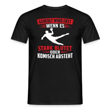 t-shirt handball Handballspieler - Männer T-Shirt - Schwarz - Vorne - AI Model Male 178 light (178cm)