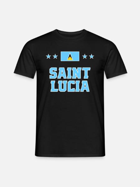 Saint Lucia - Men's T-Shirt - black