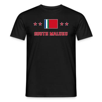 South Maluku - Men's T-Shirt - black - Front - AI Model Male 178 light (178cm)