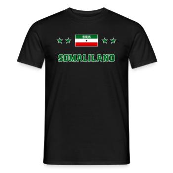 Somaliland - Men's T-Shirt - black - Front - AI Model Male 178 light (178cm)