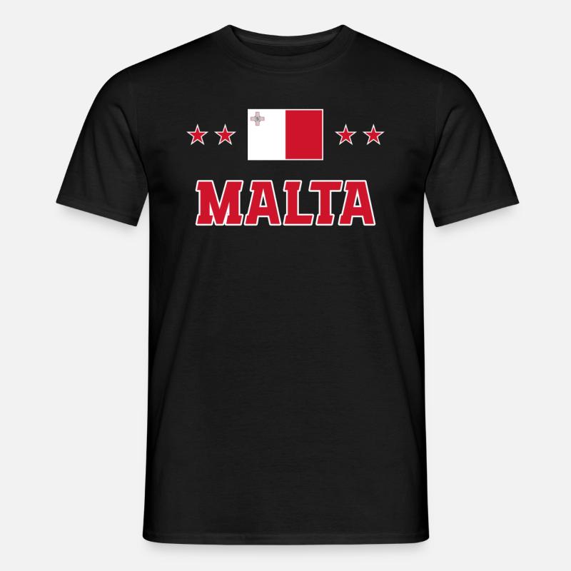 Malta - Männer T-Shirt - Schwarz