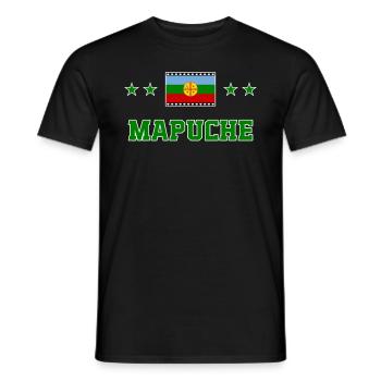 Mapuche - Männer T-Shirt - Schwarz - Vorne - AI Model Male 178 light (178cm)