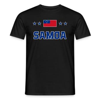 Samoa - Männer T-Shirt - Schwarz - Vorne - AI Model Male 178 light (178cm)