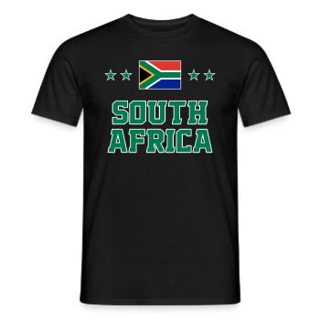 Afrique du Sud - T-shirt homme - noir - Devant - AI Model Male 178 light (178cm)