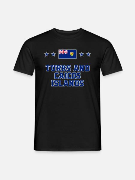 Turks et Caicos (Îles) - T-shirt homme - noir