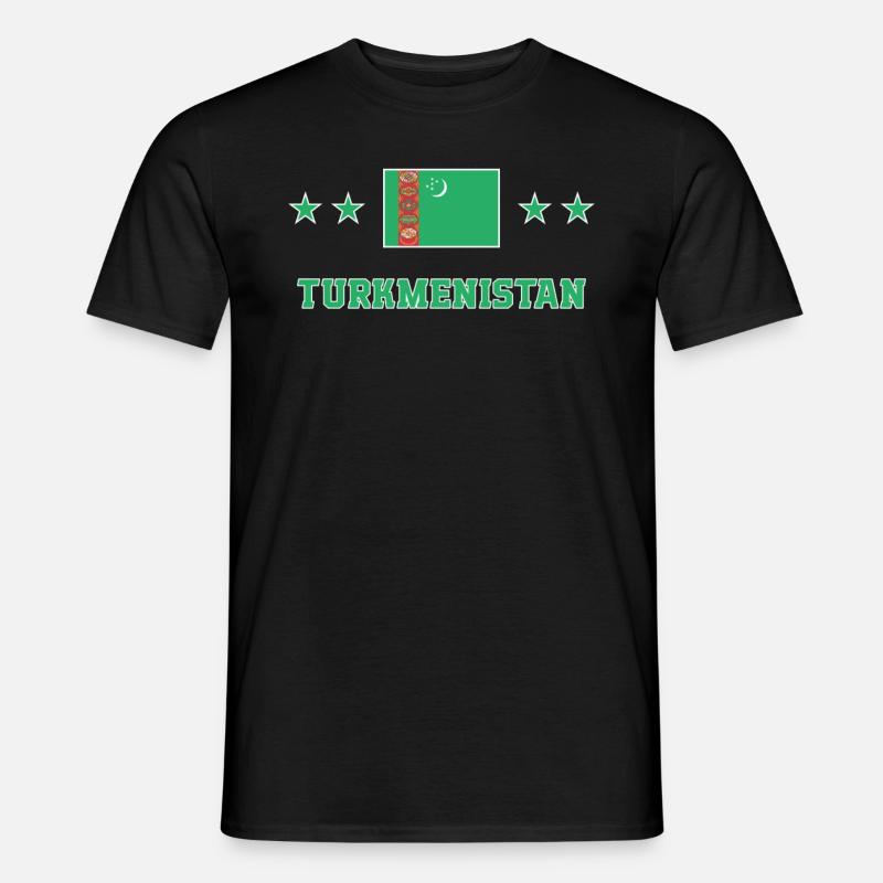 Turkmenistan - Männer T-Shirt - Schwarz
