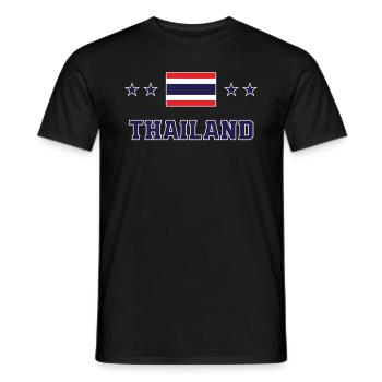 Thaïlande - T-shirt homme - noir - Devant - AI Model Male 178 light (178cm)