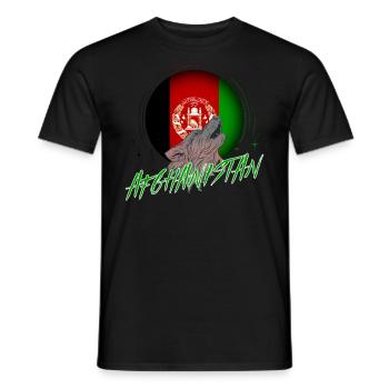 Afghanistan - T-shirt homme - noir - Devant - AI Model Male 178 light (178cm)