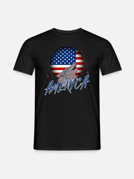 America - Men's T-Shirt - black