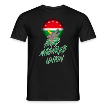 Union des Arabischen Maghreb - Männer T-Shirt - Schwarz - Vorne - AI Model Male 178 light (178cm)