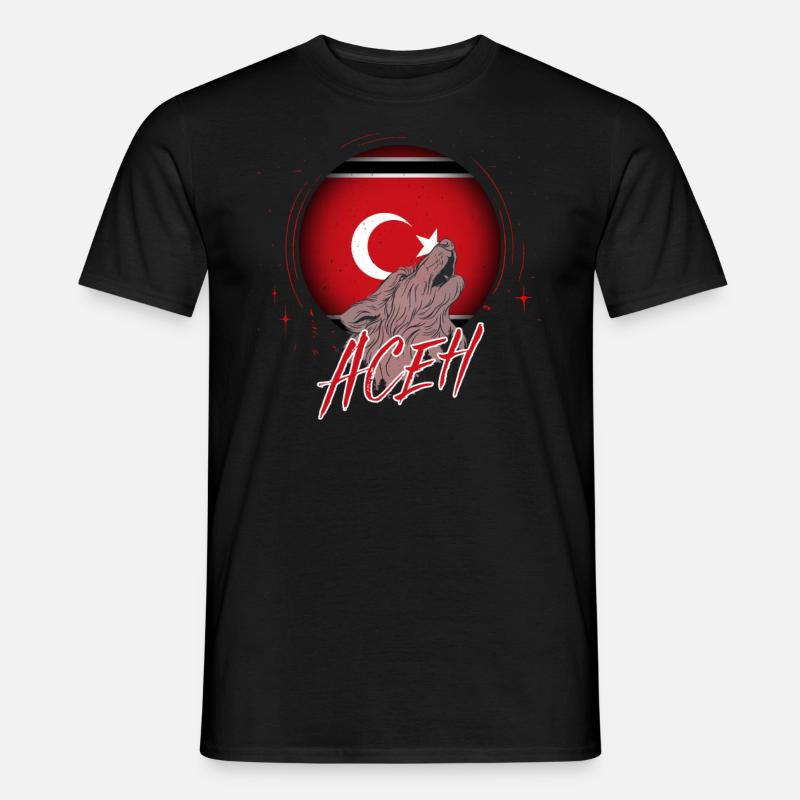 Aceh - Männer T-Shirt - Schwarz