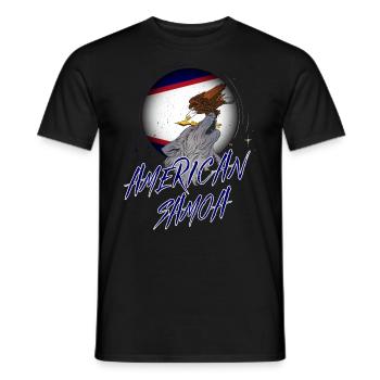 American Samoa - Men's T-Shirt - black - Front - AI Model Male 178 light (178cm)