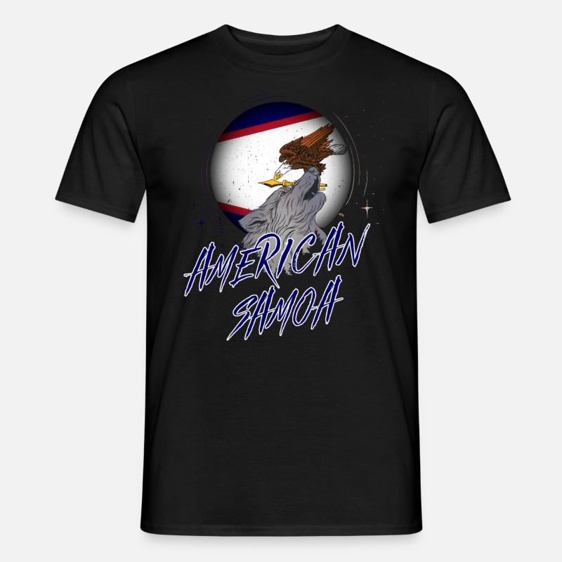 Amerikanisch-Samoa - Männer T-Shirt - Schwarz