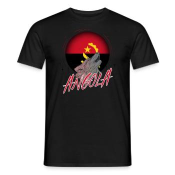 Angola - T-shirt homme - noir - Devant - AI Model Male 178 light (178cm)