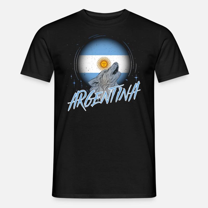 Argentinien - Männer T-Shirt - Schwarz