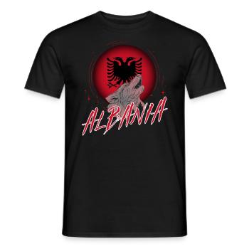 Albanien - Männer T-Shirt - Schwarz - Vorne - AI Model Male 178 light (178cm)