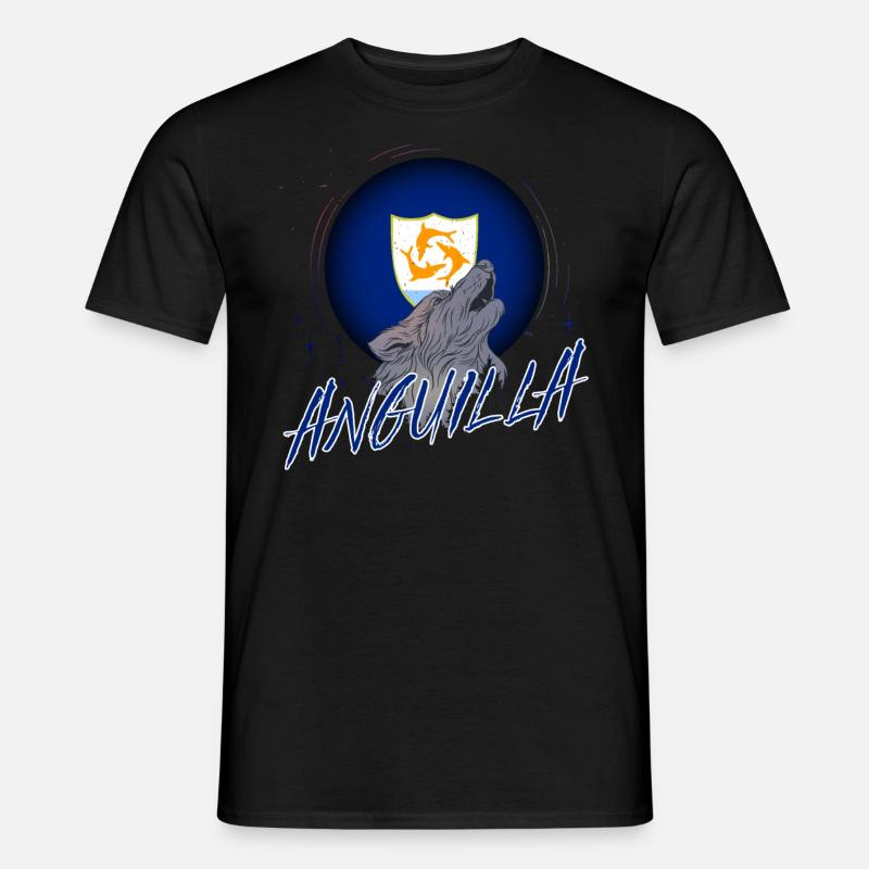 Anguilla - Männer T-Shirt - Schwarz
