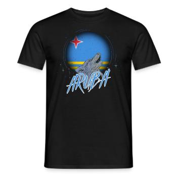 Aruba - Men's T-Shirt - black - Front - AI Model Male 178 light (178cm)