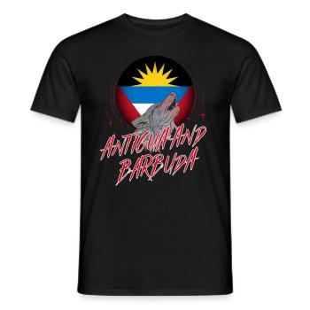 Antigua and Barbuda - Men's T-Shirt - black - Front - AI Model Male 178 light (178cm)