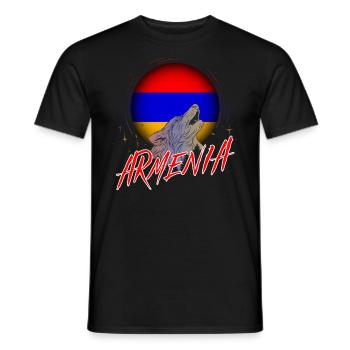 Armenien - Männer T-Shirt - Schwarz - Vorne - AI Model Male 178 light (178cm)
