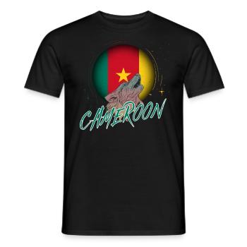 Kamerun - Männer T-Shirt - Schwarz - Vorne - AI Model Male 178 light (178cm)
