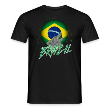 Brasilien - Männer T-Shirt - Schwarz - Vorne - AI Model Male 178 light (178cm)