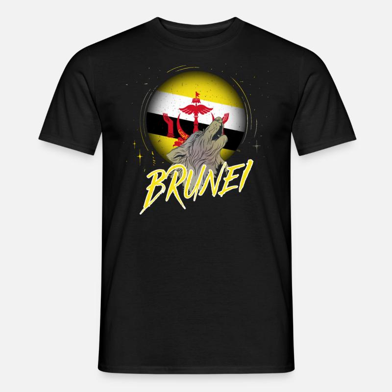 Brunei - Männer T-Shirt - Schwarz