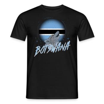 Botswana - Men's T-Shirt - black - Front - AI Model Male 178 light (178cm)