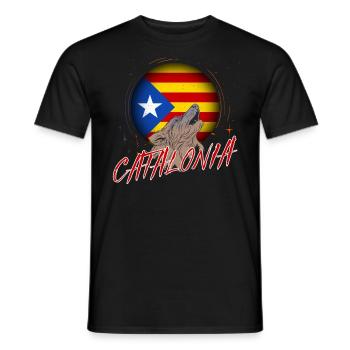 Catalonia - Men's T-Shirt - black - Front - AI Model Male 178 light (178cm)