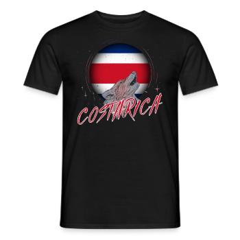 Costa Rica - Männer T-Shirt - Schwarz - Vorne - AI Model Male 178 light (178cm)