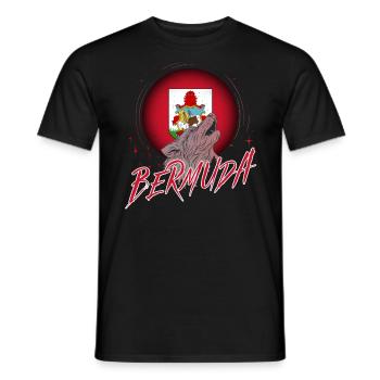 Bermuda - Männer T-Shirt - Schwarz - Vorne - AI Model Male 178 light (178cm)