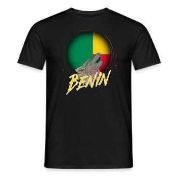 Benin - Männer T-Shirt - Schwarz - Vorne - AI Model Male 178 light (178cm)