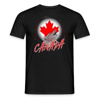 Canada - Men's T-Shirt - black - Front - AI Model Male 178 light (178cm)