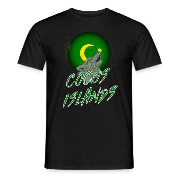 Îles Cocos - T-shirt homme - noir - Devant - AI Model Male 178 light (178cm)
