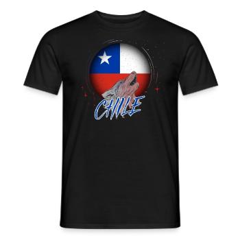 Chile - Männer T-Shirt - Schwarz - Vorne - AI Model Male 178 light (178cm)