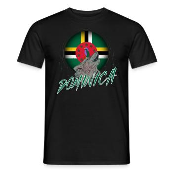 Dominica - Men's T-Shirt - black - Front - AI Model Male 178 light (178cm)