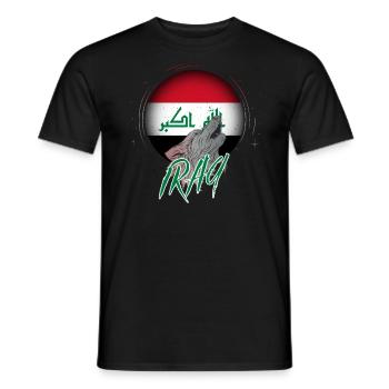 Irak - Männer T-Shirt - Schwarz - Vorne - AI Model Male 178 light (178cm)