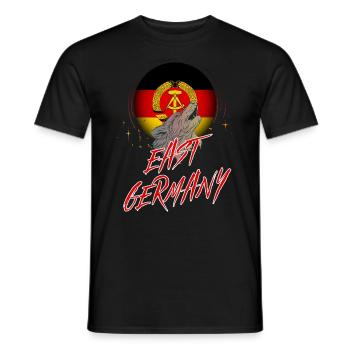 East Germany - Men's T-Shirt - black - Front - AI Model Male 178 light (178cm)