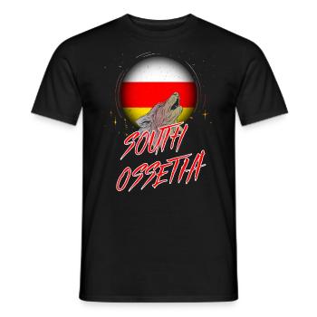 Ossétie du Sud - T-shirt homme - noir - Devant - AI Model Male 178 light (178cm)
